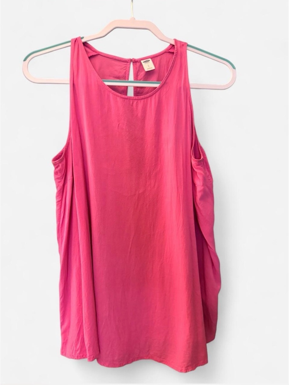 Old Navy Bright Pink Scoop Neck Sleeveless Blouse